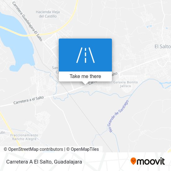Mapa de Carretera A El Salto