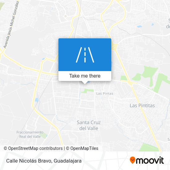 Calle Nicolás Bravo map