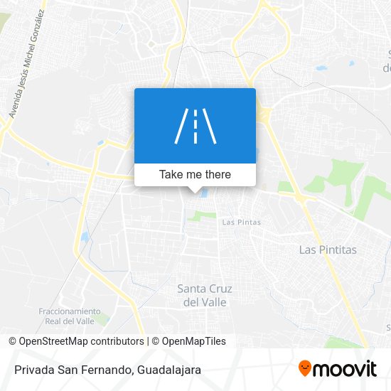 Privada San Fernando map