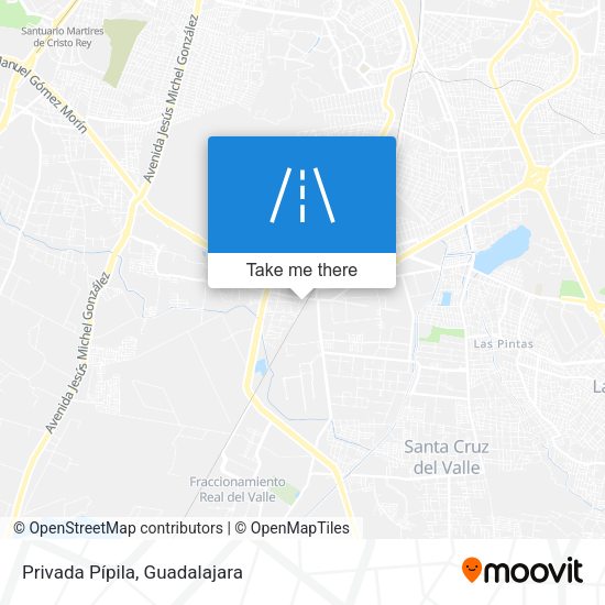 Privada Pípila map
