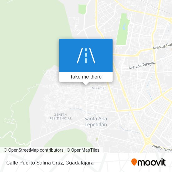 Mapa de Calle Puerto Salina Cruz