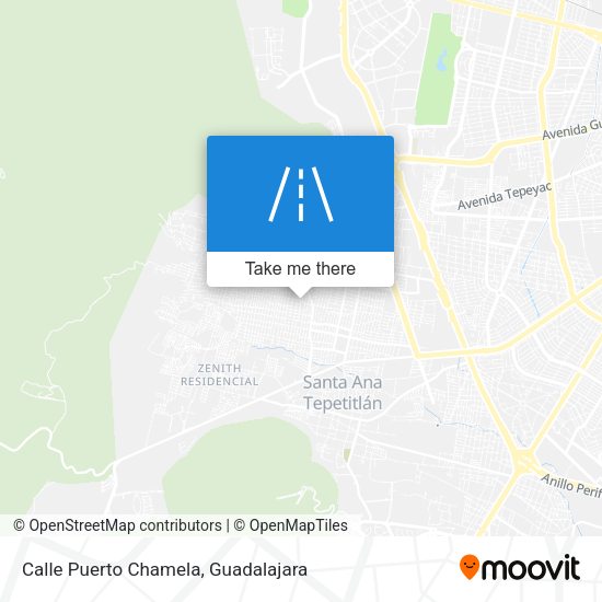 Calle Puerto Chamela map