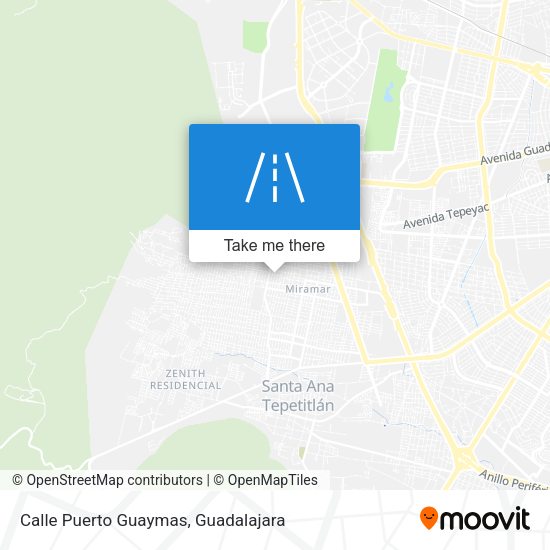Calle Puerto Guaymas map