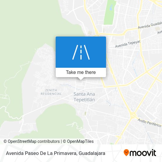 Avenida Paseo De La Primavera map