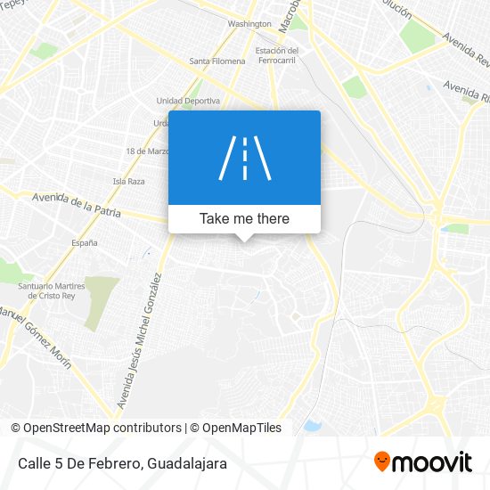 Mapa de Calle 5 De Febrero