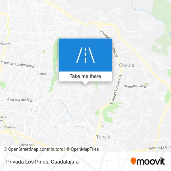 Privada Los Pinos map
