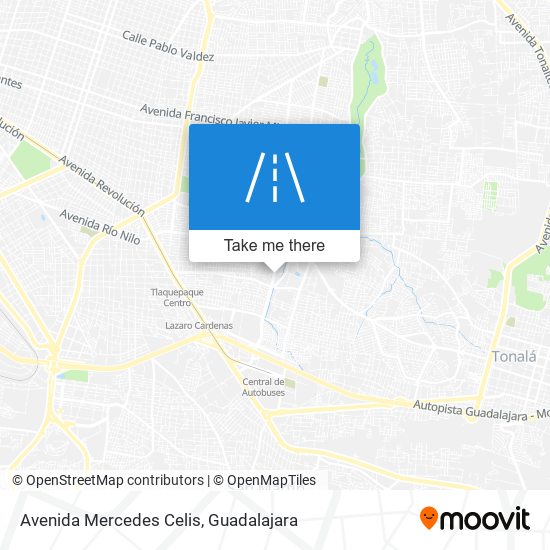 Mapa de Avenida Mercedes Celis