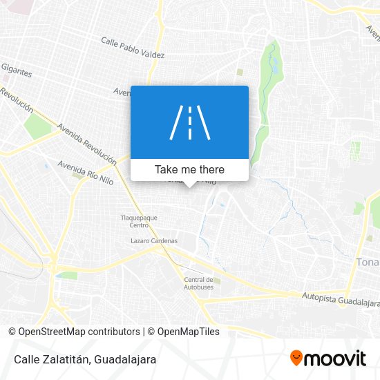 Mapa de Calle Zalatitán