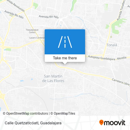 Calle Quetzatlcóatl map