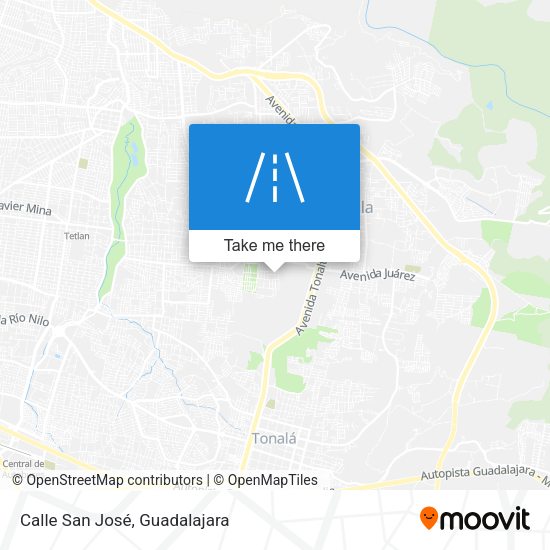 Calle San José map