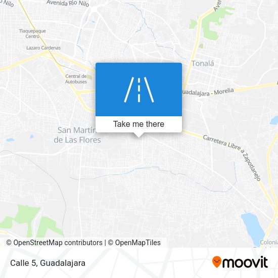 Mapa de Calle 5