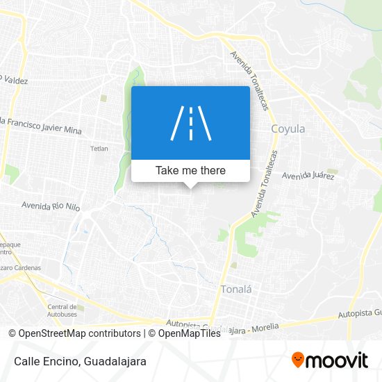 Mapa de Calle Encino