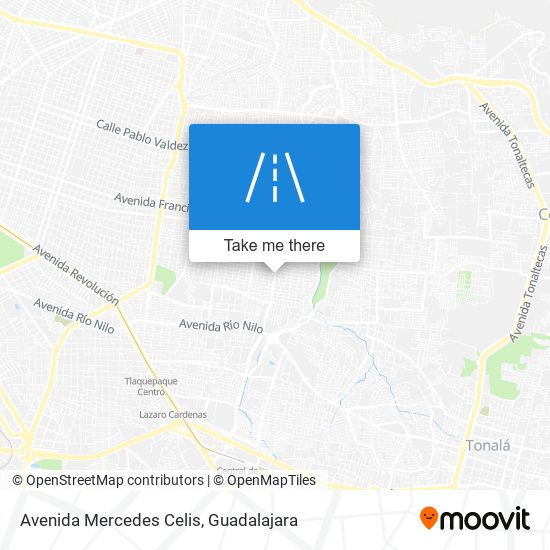 Mapa de Avenida Mercedes Celis