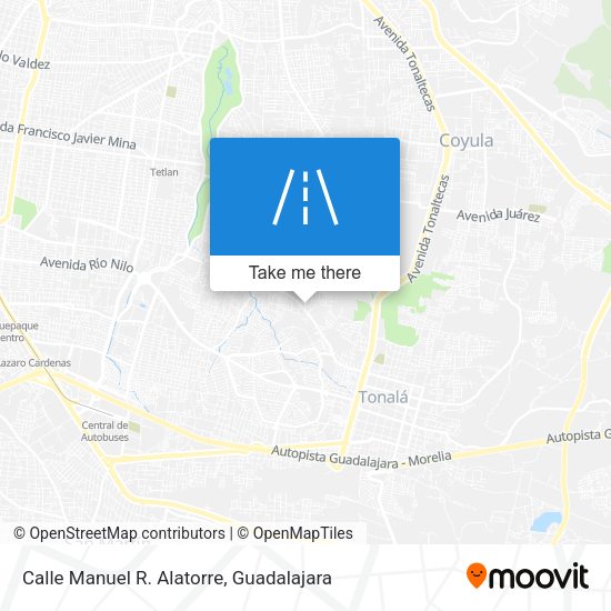 Calle Manuel R. Alatorre map