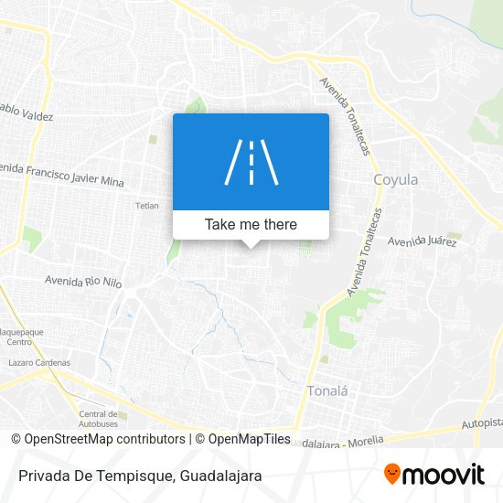 Mapa de Privada De Tempisque
