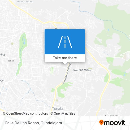 Mapa de Calle De Las Rosas