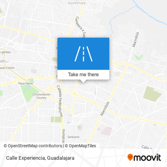 Calle Experiencia map