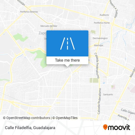 Calle Filadelfia map