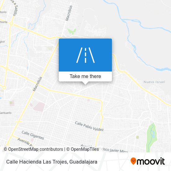 Calle Hacienda Las Trojes map