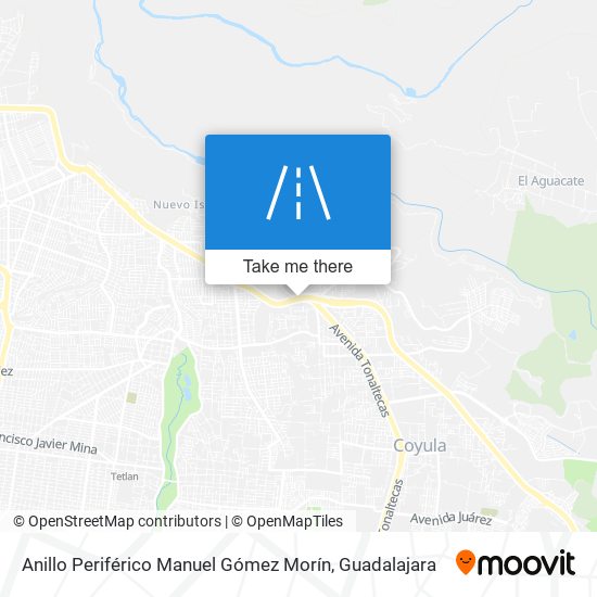 Anillo Periférico Manuel Gómez Morín map