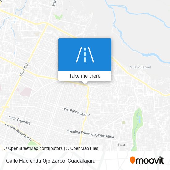 Mapa de Calle Hacienda Ojo Zarco