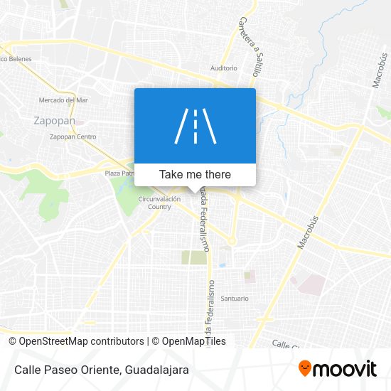 Calle Paseo Oriente map