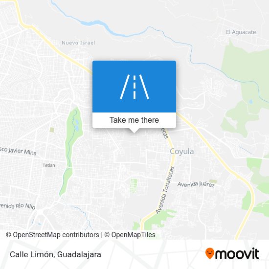 Mapa de Calle Limón