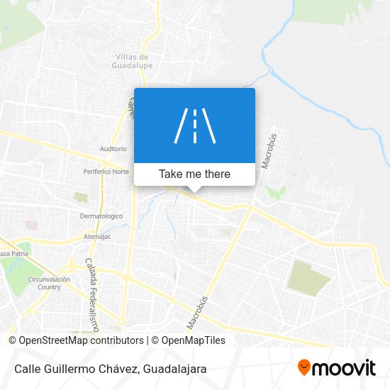 Calle Guillermo Chávez map