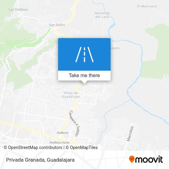 Privada Granada map