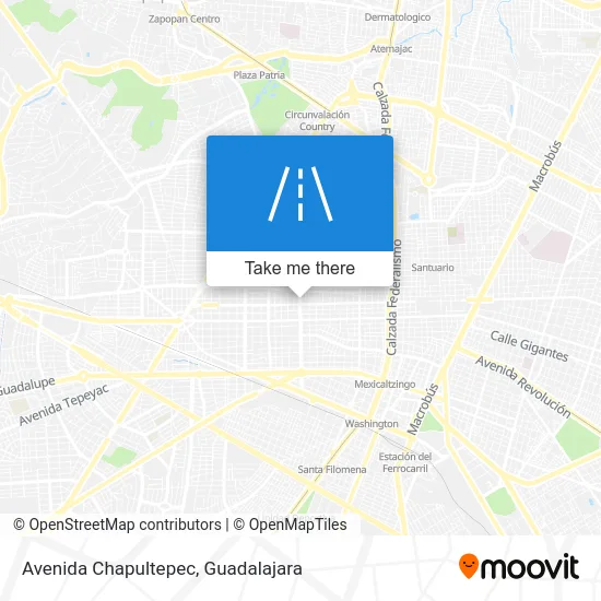 Avenida Chapultepec map