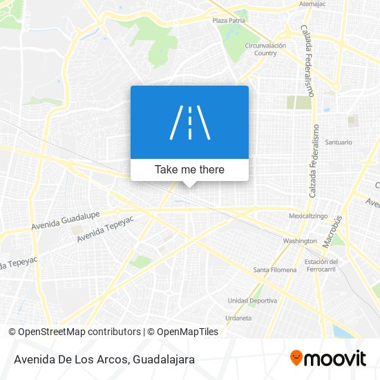 Mapa de Avenida De Los Arcos