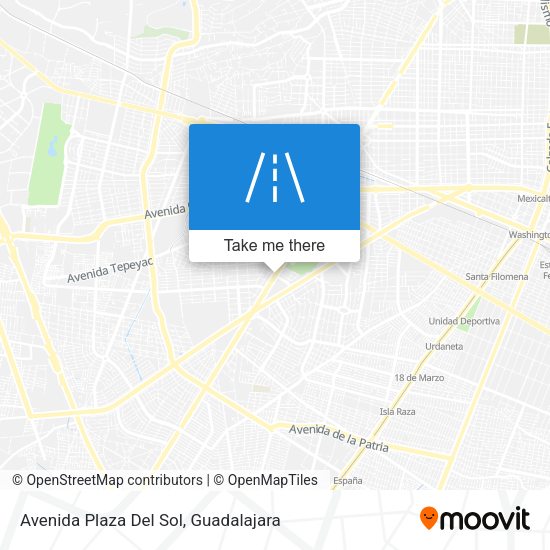 Avenida Plaza Del Sol map