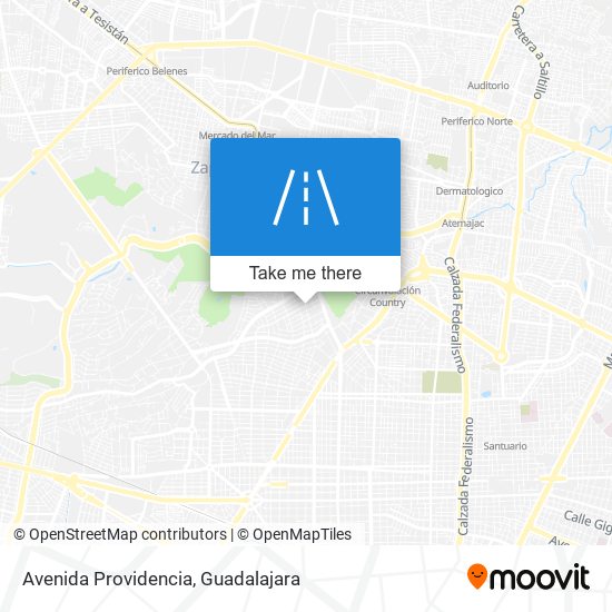 Mapa de Avenida Providencia