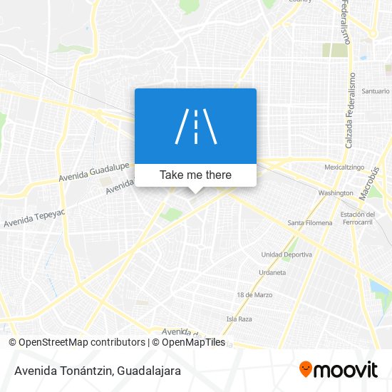 Avenida Tonántzin map