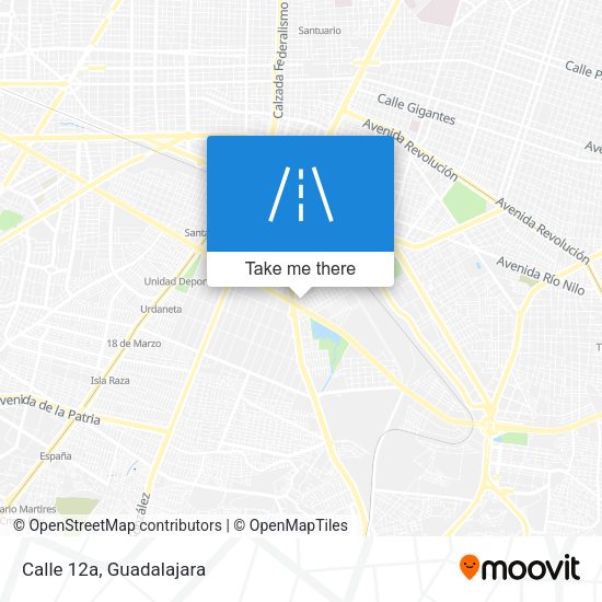 Calle 12a map