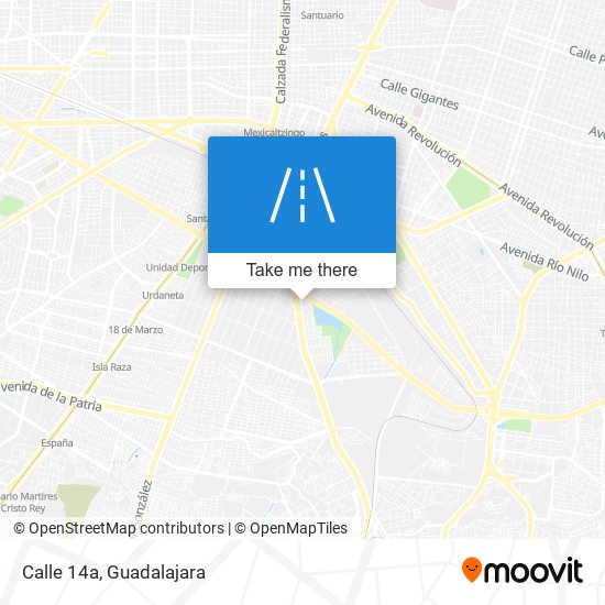 Calle 14a map