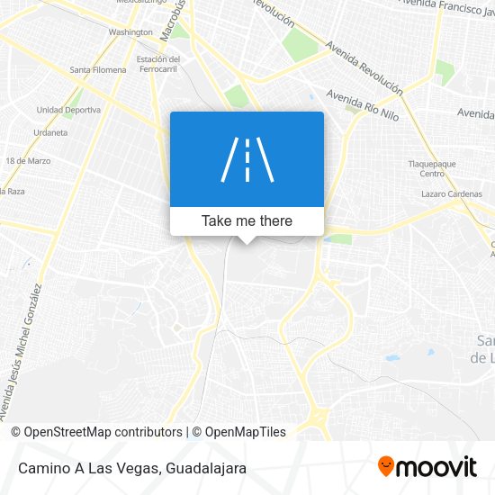Mapa de Camino A Las Vegas