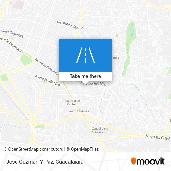 José Guzmán Y Paz map