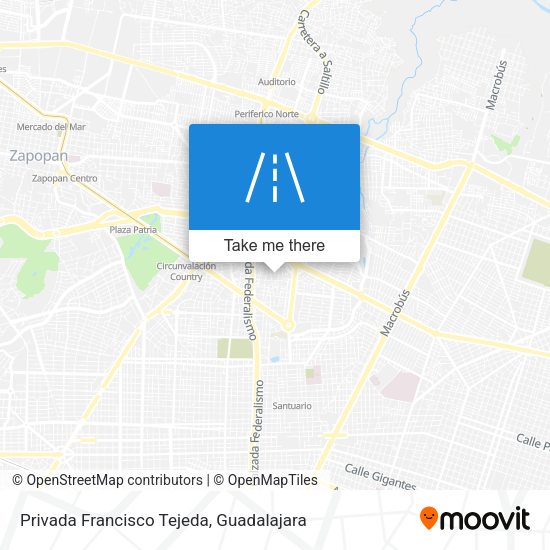 Privada Francisco Tejeda map