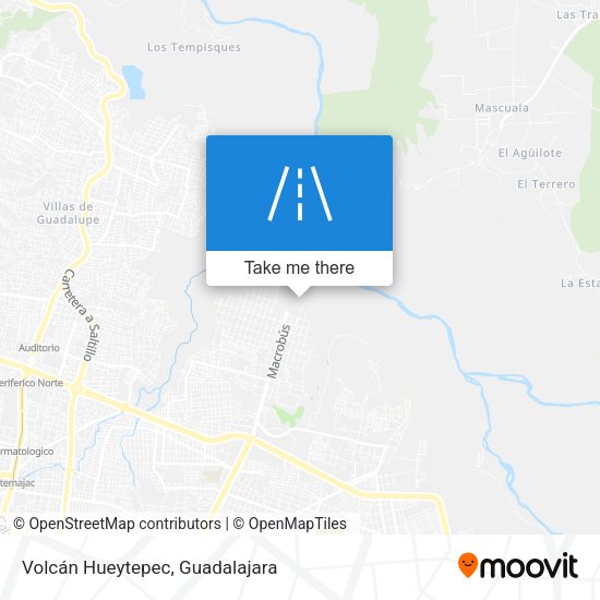 Volcán Hueytepec map