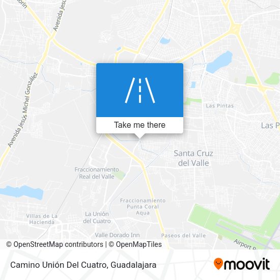 Camino Unión Del Cuatro map