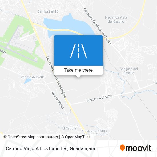 Camino Viejo A Los Laureles map