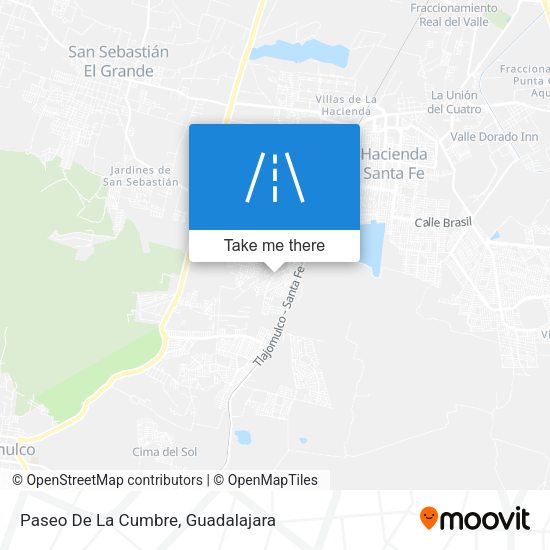 Paseo De La Cumbre map