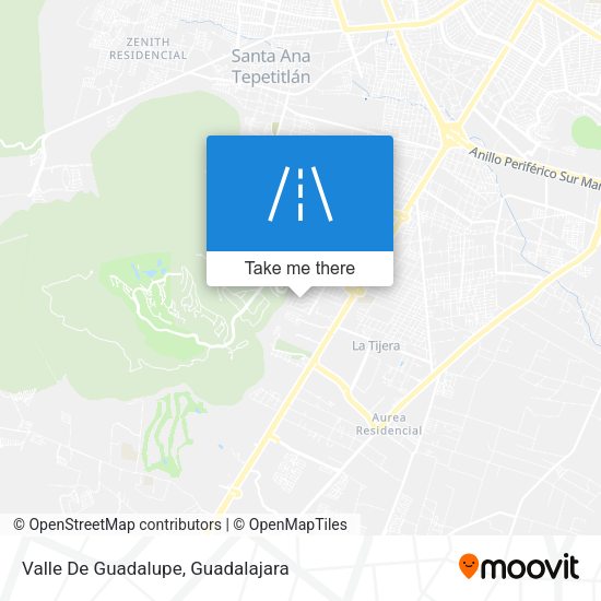 Mapa de Valle De Guadalupe