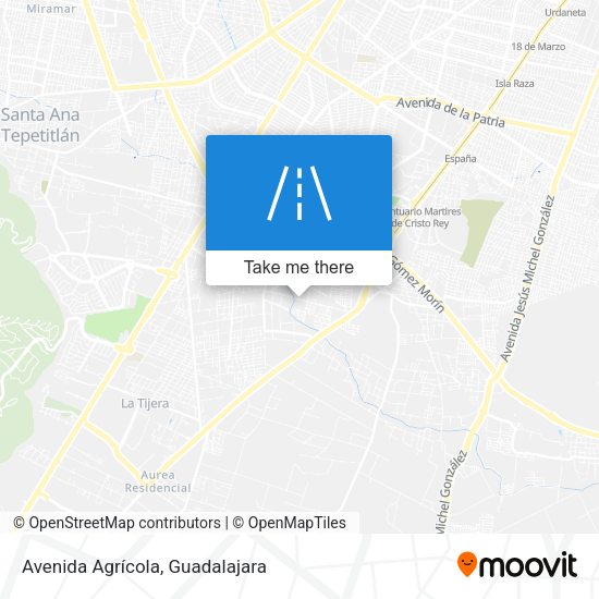 Avenida Agrícola map