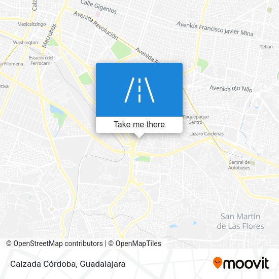 Calzada Córdoba map