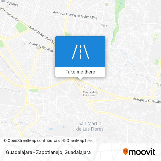 Mapa de Guadalajara - Zapotlanejo