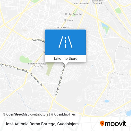 José Antonio Barba Borrego map