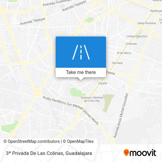 3ª Privada De Las Colinas map