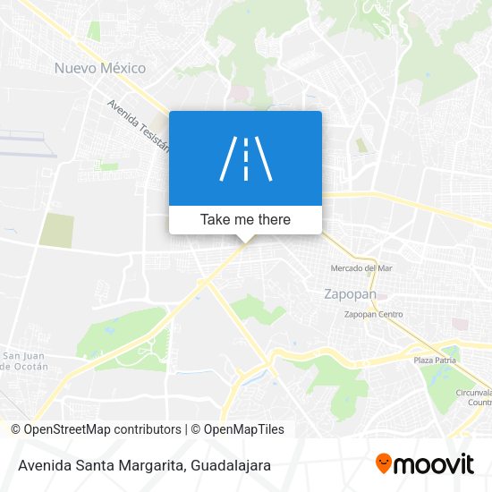 Mapa de Avenida Santa Margarita